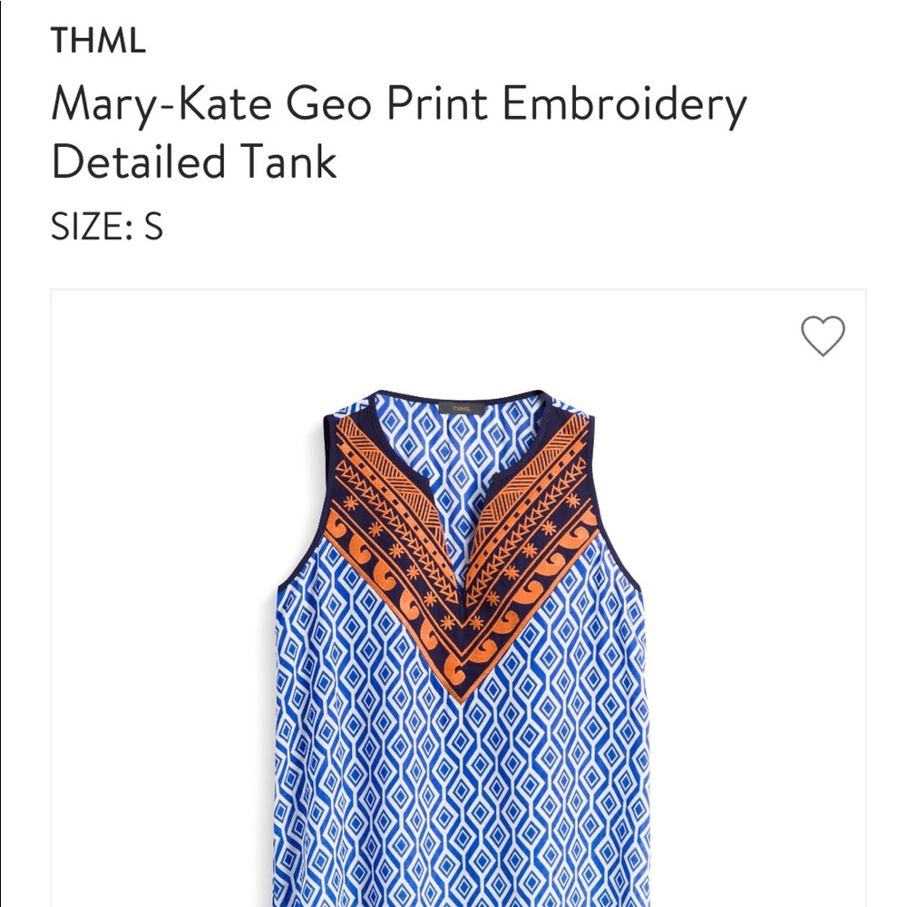 🛍 THML Geometric Blouse Small